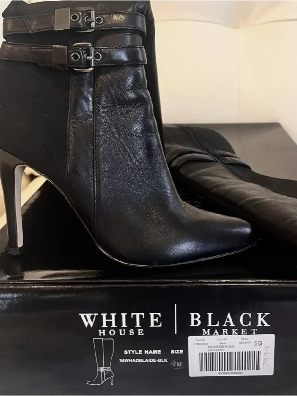 White House Black Market Genuine Leather Knee-High Boots